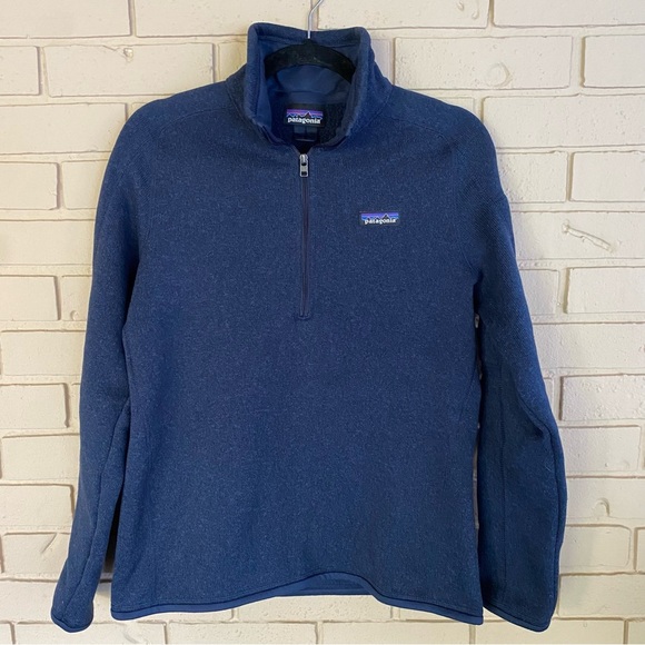 Patagonia Tops - Patagonia Better Sweater Fleece Pullover Womens Small Blue 1/4 Zip Gorpcore